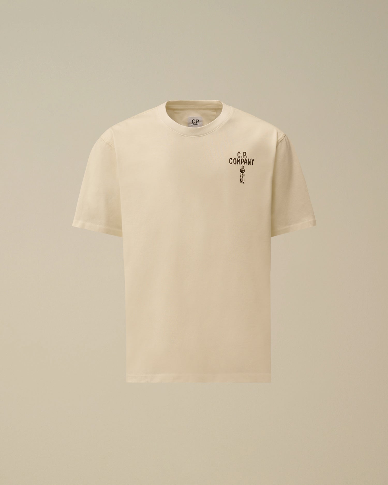C.P. Company British Sailor MTS174A T-shirt uomo bianco cotone