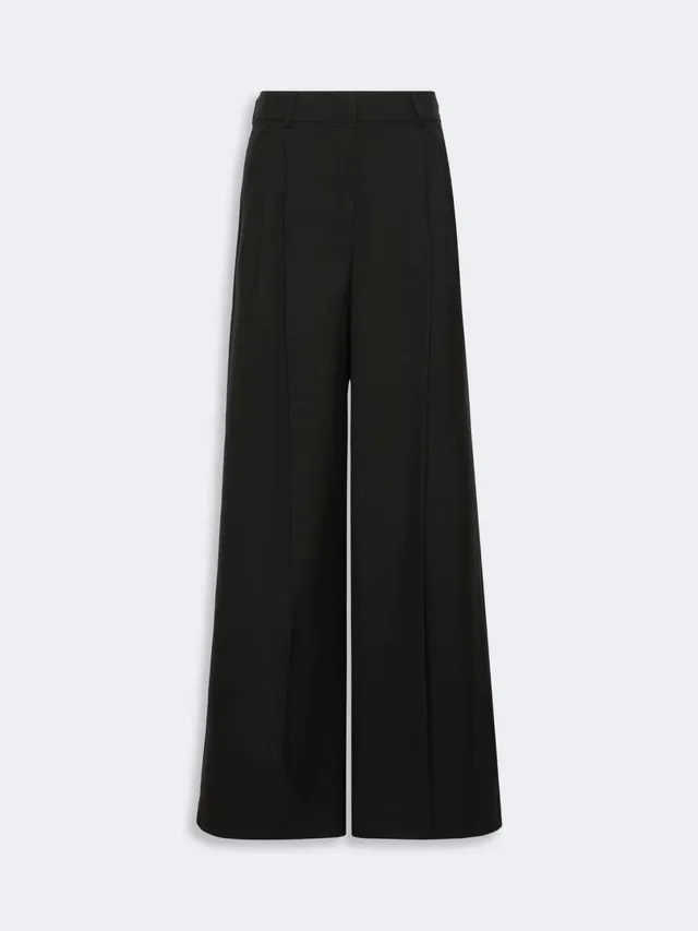 Weekend Max Mara Ovvio Pantalone Donna Nero Lana