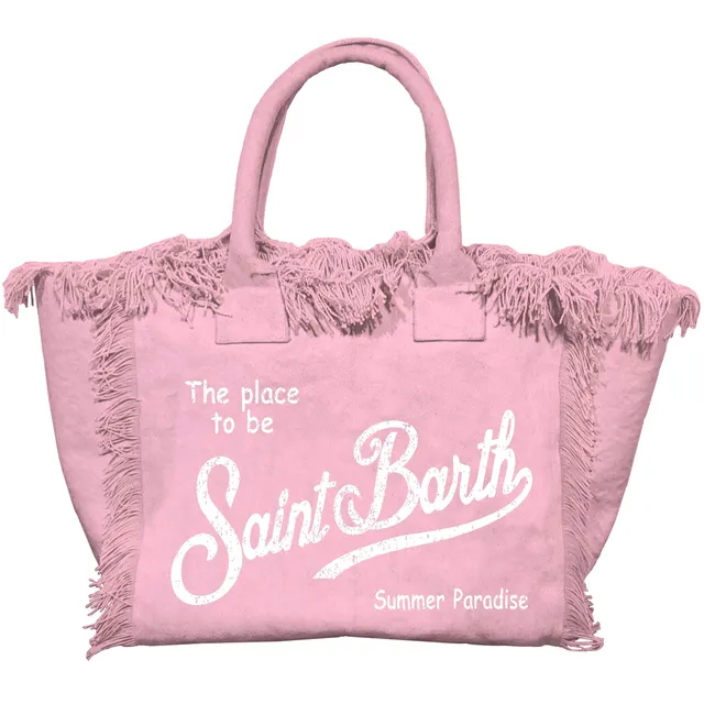 MC2 Saint Barth Colette borsa donna rosa canvas tracolla