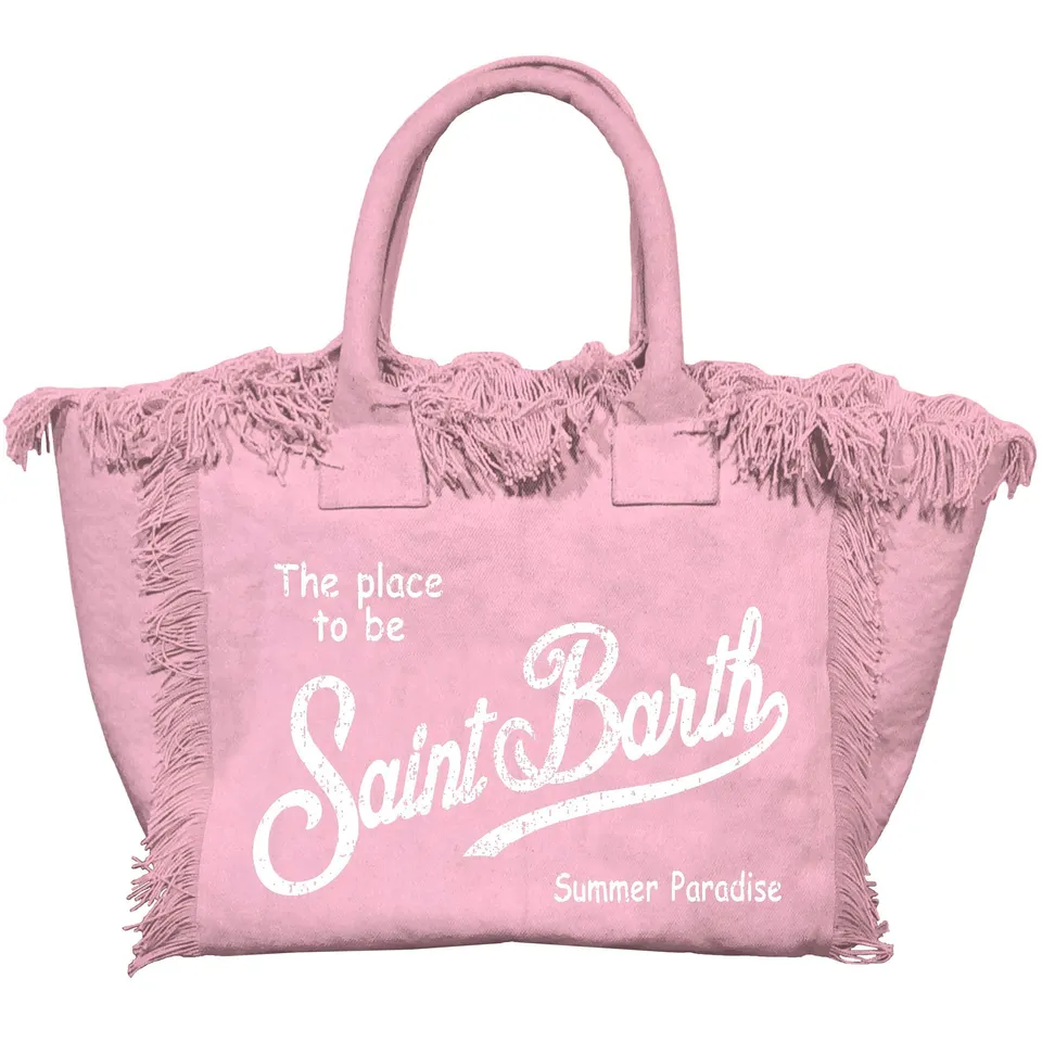MC2 Saint Barth Colette borsa donna rosa canvas tracolla