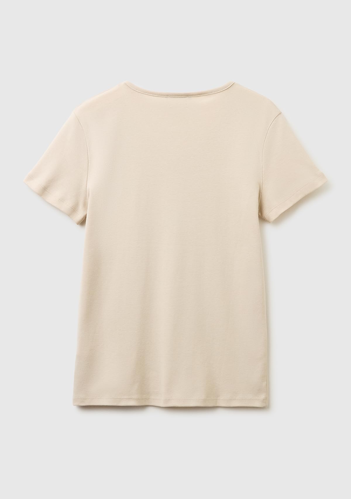 Benetton 3ga8d4029 T-Shirt Donna Beige Slim XXS