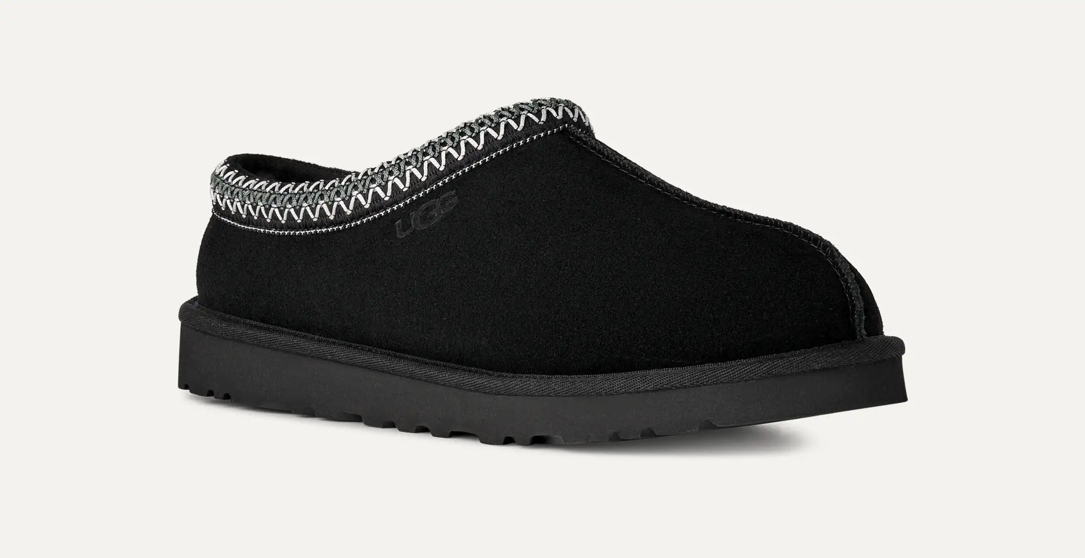 Ugg Tasman II 1174671 Ciabatta Uomo Nera Camoscio