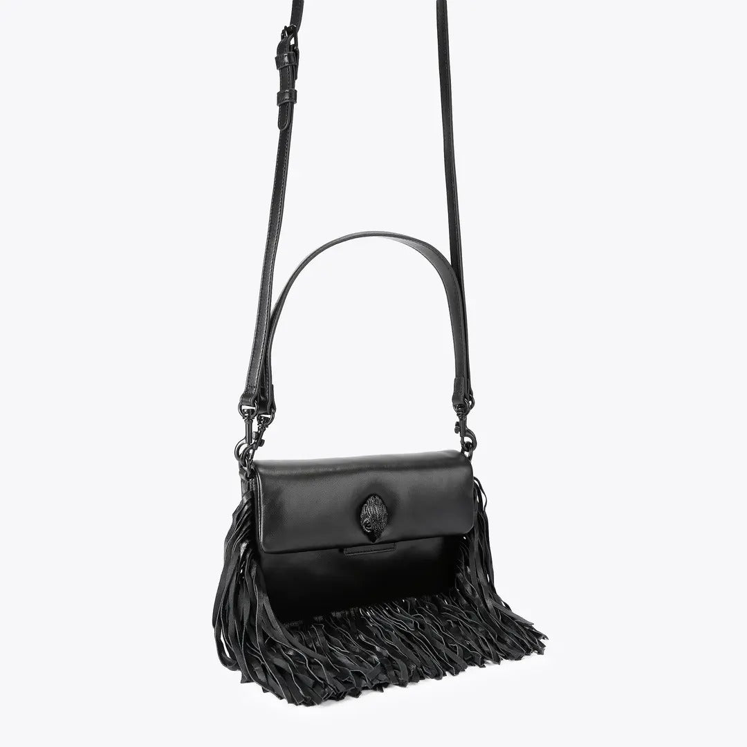 Kurt Geiger Oxford Fringe 5846300109 borsa pelle nera
