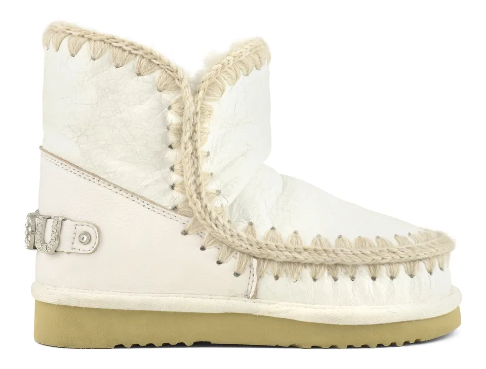 Mou Eskimo 18 FW101036C Stivaletto Montone Waxi White Strass