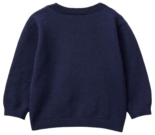 Benetton Maglione Bimbo Ricamo Coniglio Cotone Unisex