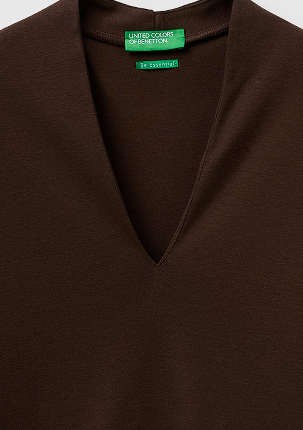 Benetton T-shirt e Polo 3ga8d400u T-Shirt Donna Marrone XXS slim fit