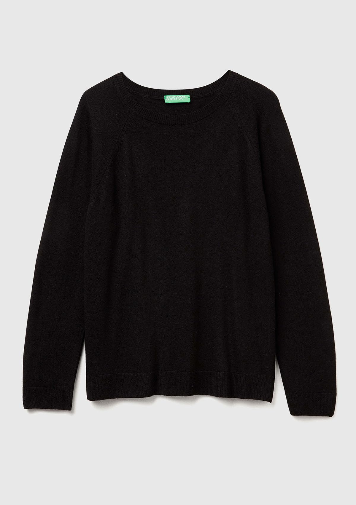 Benetton 1035d1p17 Maglia Donna Manica Lunga Nero