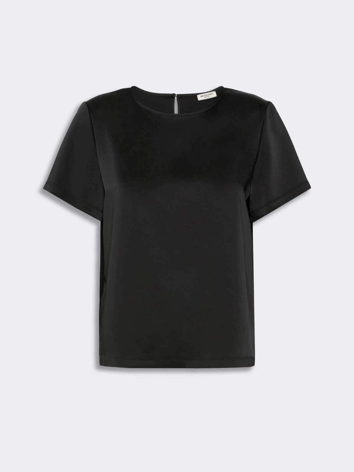 Weekend Max Mara Gilbert T-Shirt Nera Raso Viscosa