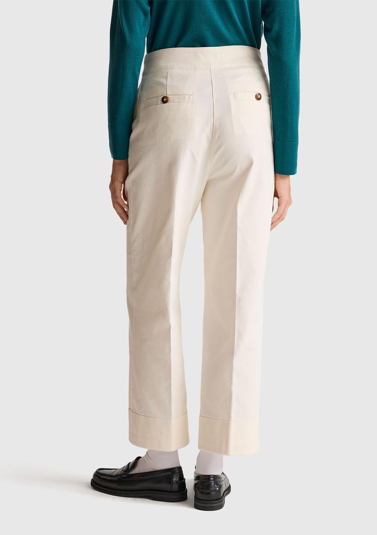 Benetton Pantaloni e Jeans pantalone dritto pinces cotone