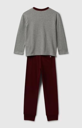 Benetton 3VR50P08V Pigiama Bambino Cotone Grigio S
