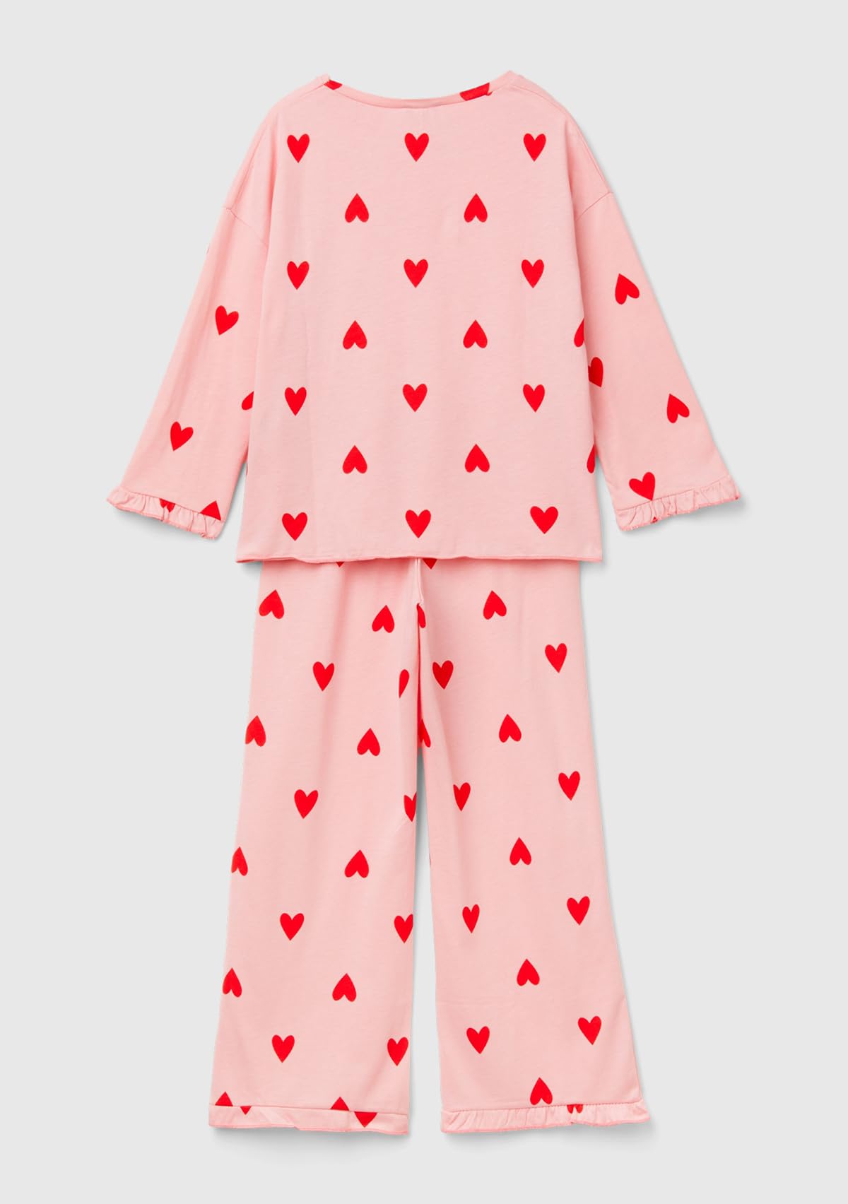 Benetton Pigiama bambina 90 maglia pantalone all over
