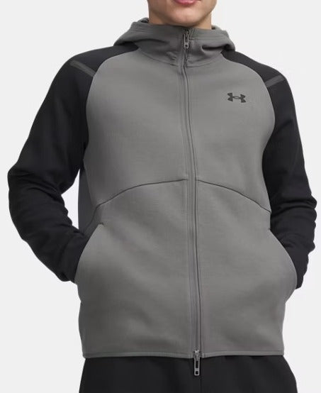Under Armour Unstoppable Full Zip felpa uomo verde