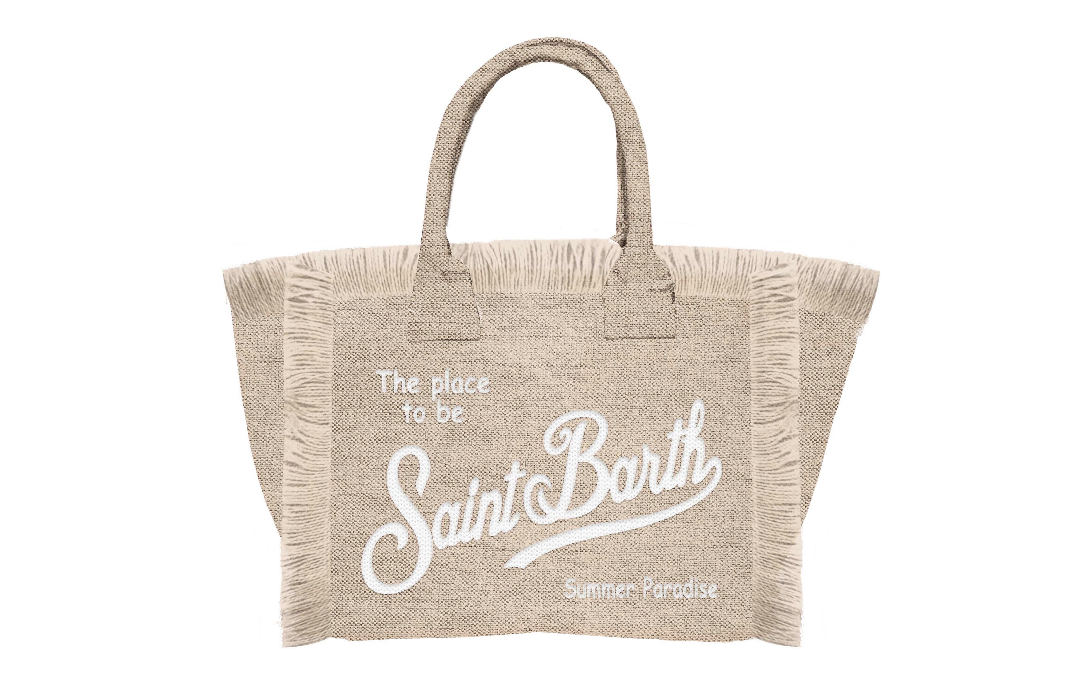 MC2 Saint Barth Vanity Mini Linen borsa beige lino