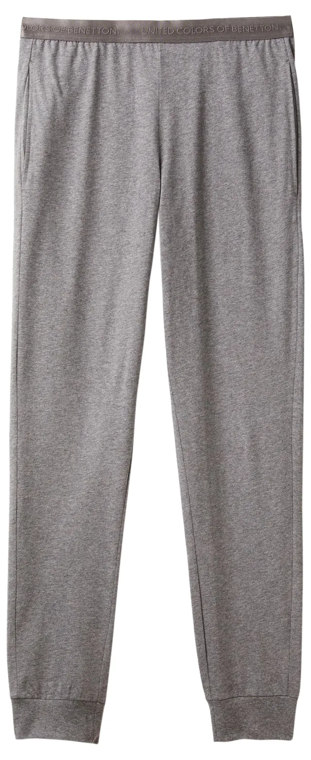 Benetton 30964F00G Pantalone Pigiama Uomo Jersey Blu