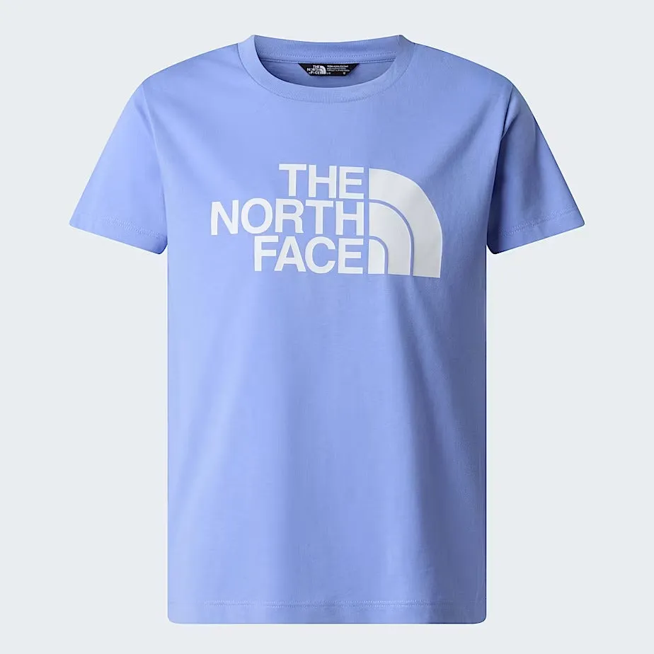 The North Face Easy NF0A8EHG T-Shirt Bambina Periwinkle Cotone