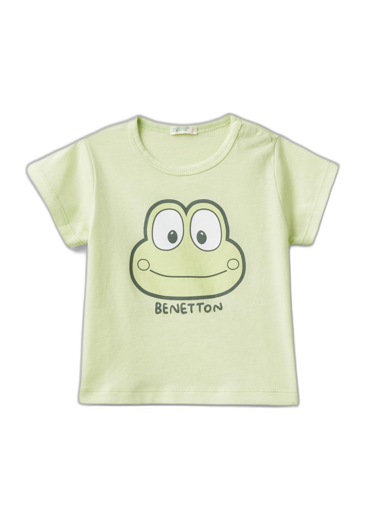 Benetton Baby T-Shirt 50 Bianco Cotone Grafica