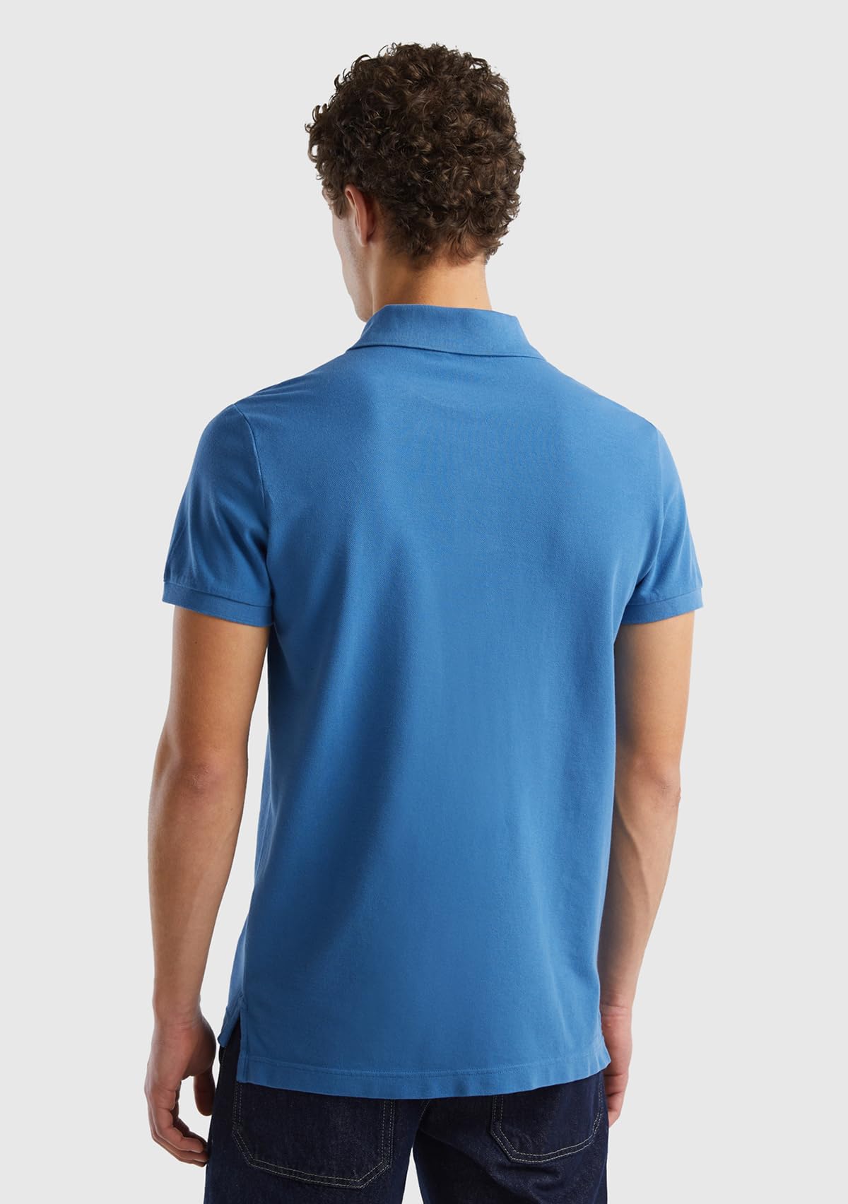 Benetton 3089j3178 polo uomo manica corta tinta unita