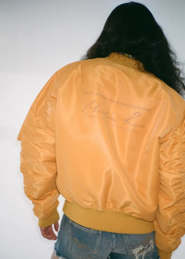 Martine Rose Classic Bomber bomber arancione imbottito