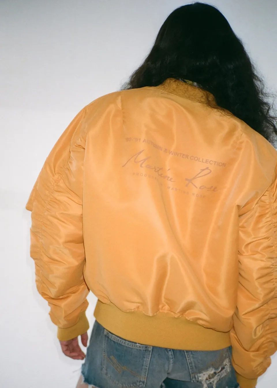Martine Rose Classic Bomber bomber arancione imbottito