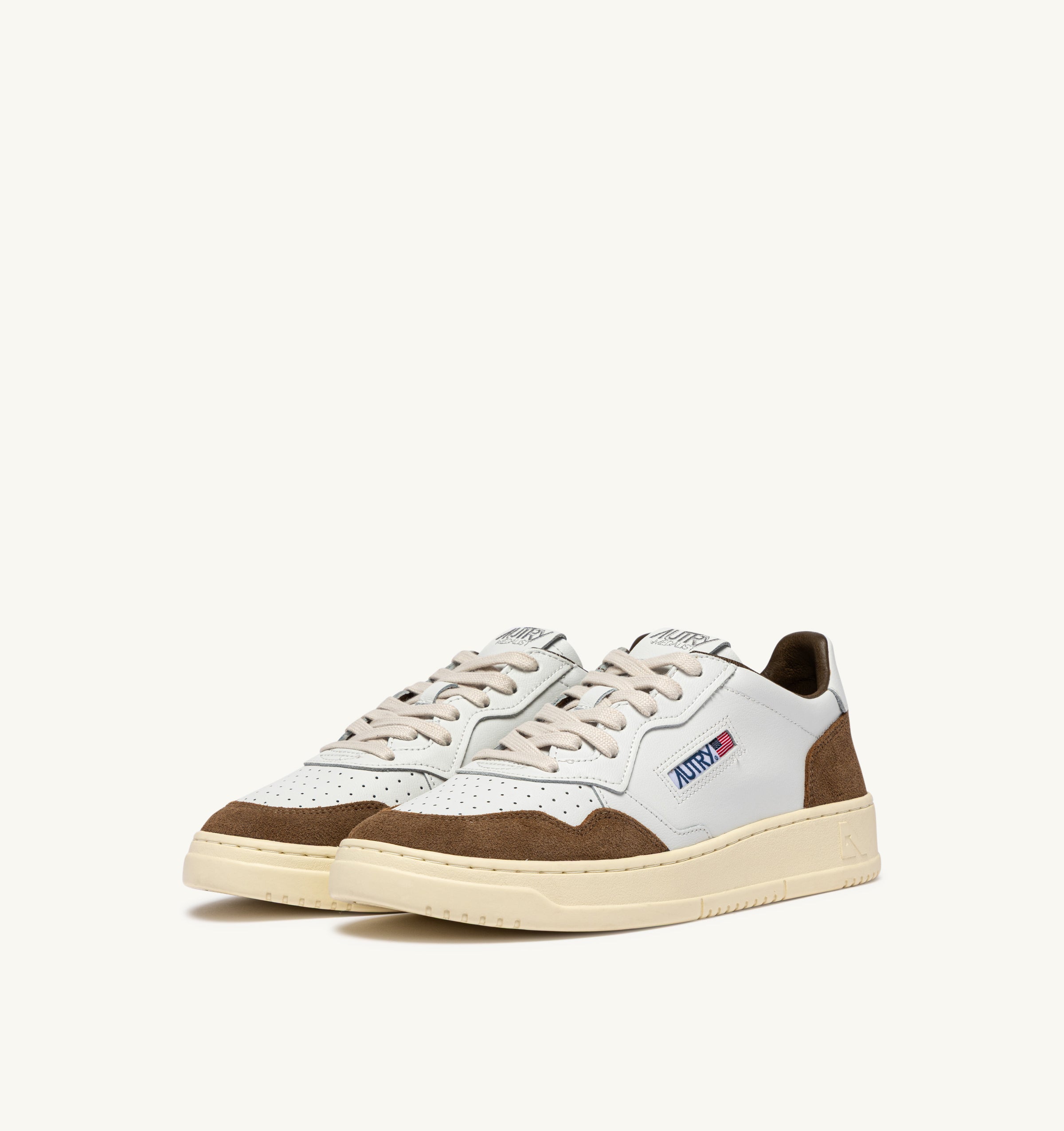 Autry Medalist Low Sneaker Uomo White Tabacco Pelle