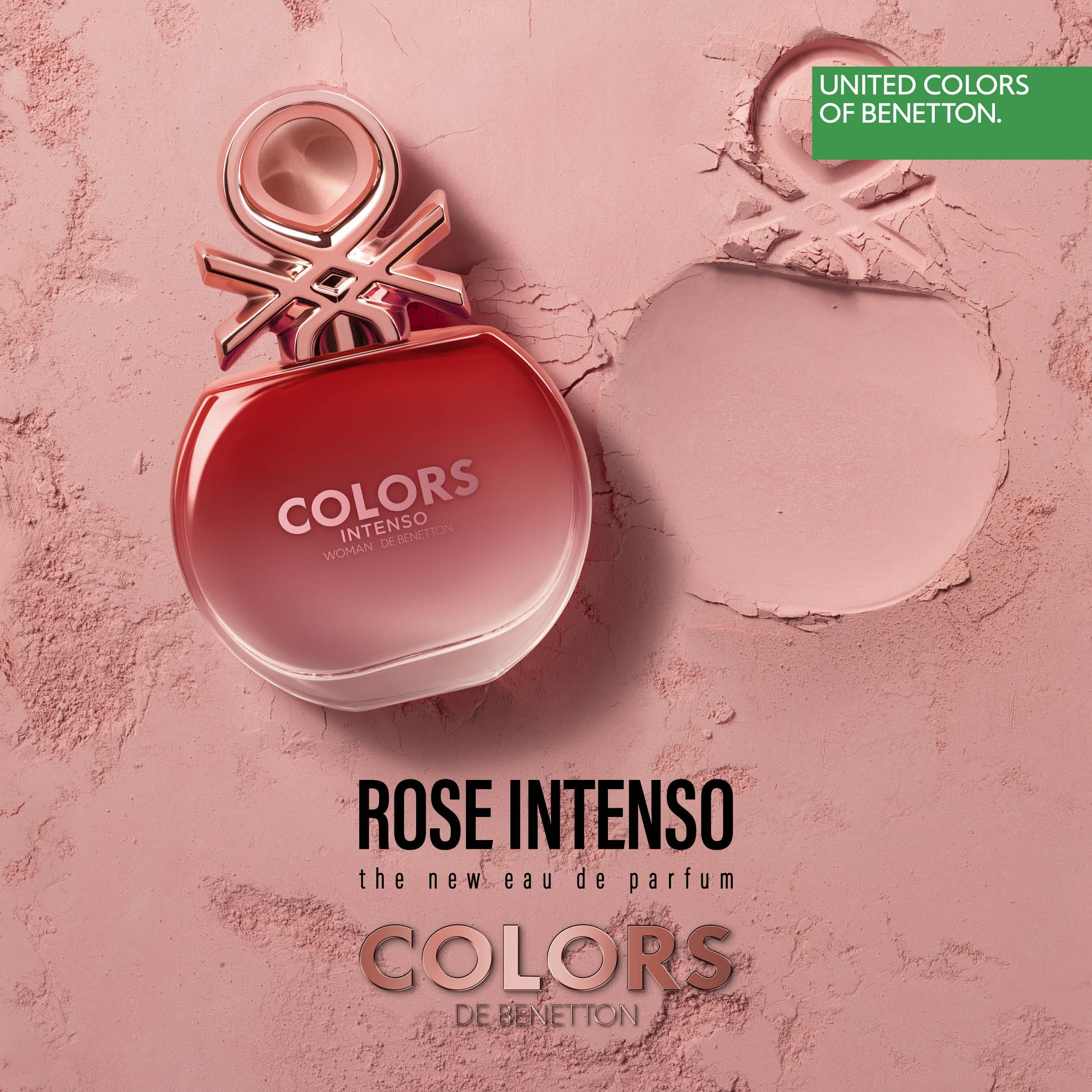 Benetton Colors Rose Intenso Eau de Parfum Donna 50 ml floreale