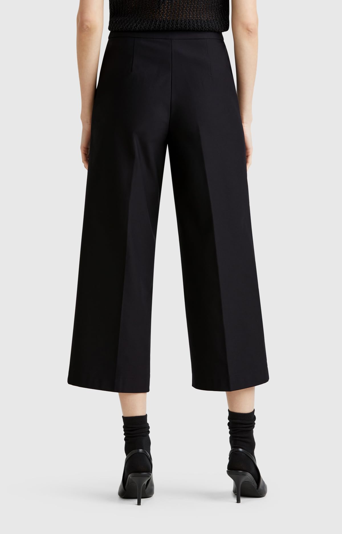 Benetton 42a8df08r pantaloni donna taglia 42 cotone cropped
