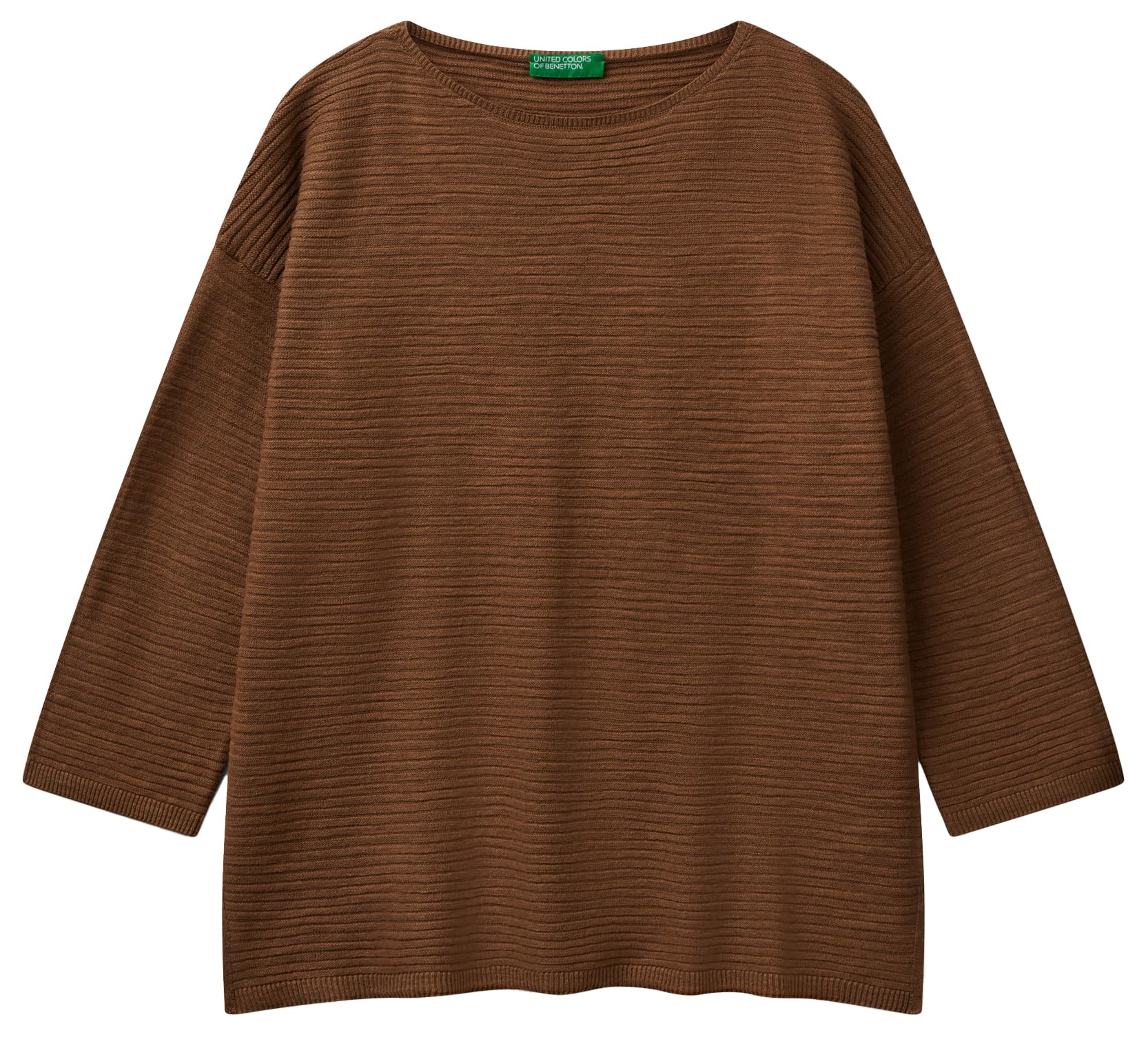 Benetton Maglieria Maglia Barca Manica 3/4 Boxy