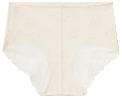 Benetton Culotte 3LEG1S02I Microfibra Beige Pizzo Donna XS