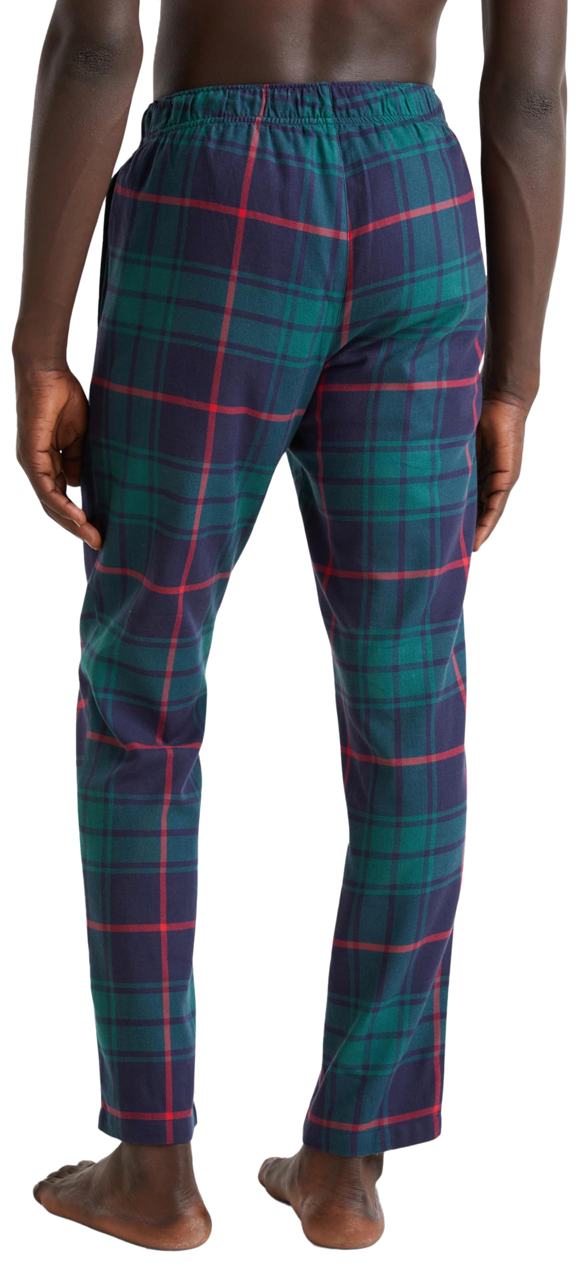 Benetton Pantalone Pigiama Uomo Flanella M Blu