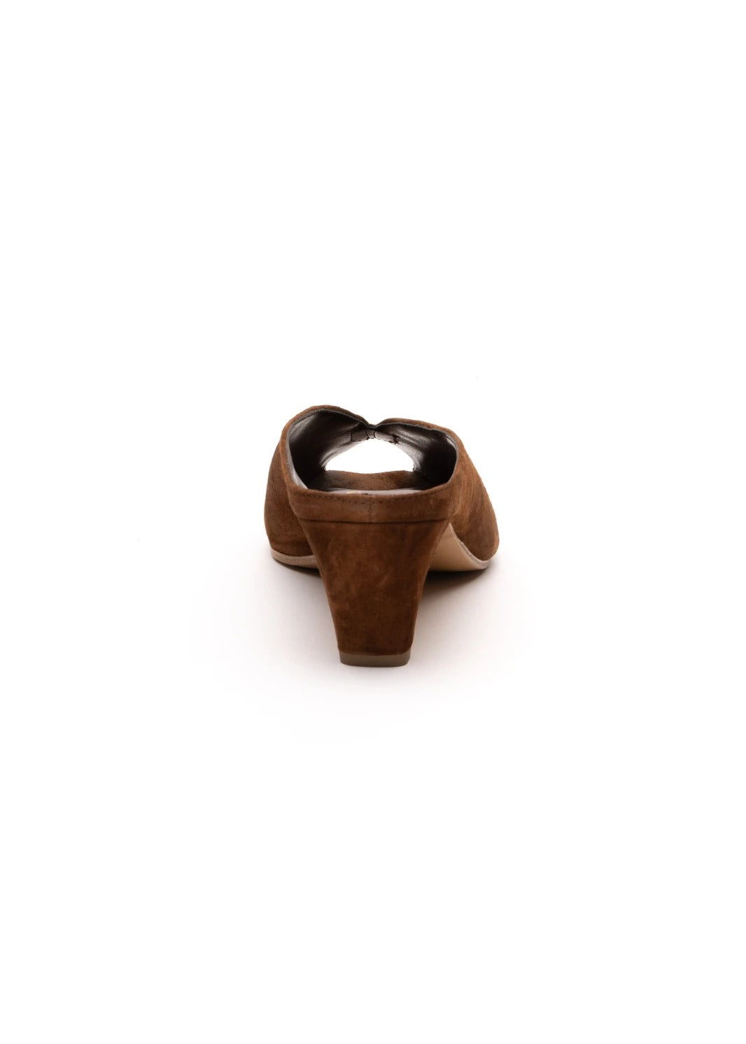 Bianca D S866 sabot choco pelle scamosciata tacco 6