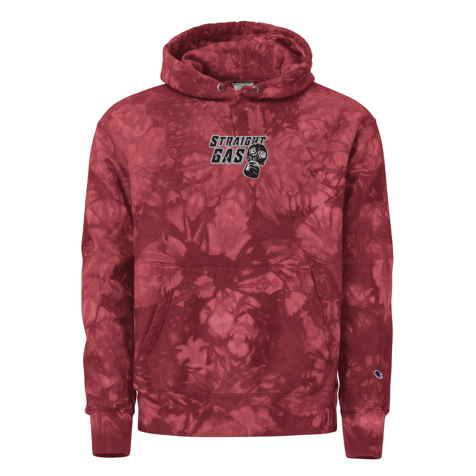 Pure Trash Straight Gas Felpa Champion tie-dye nera