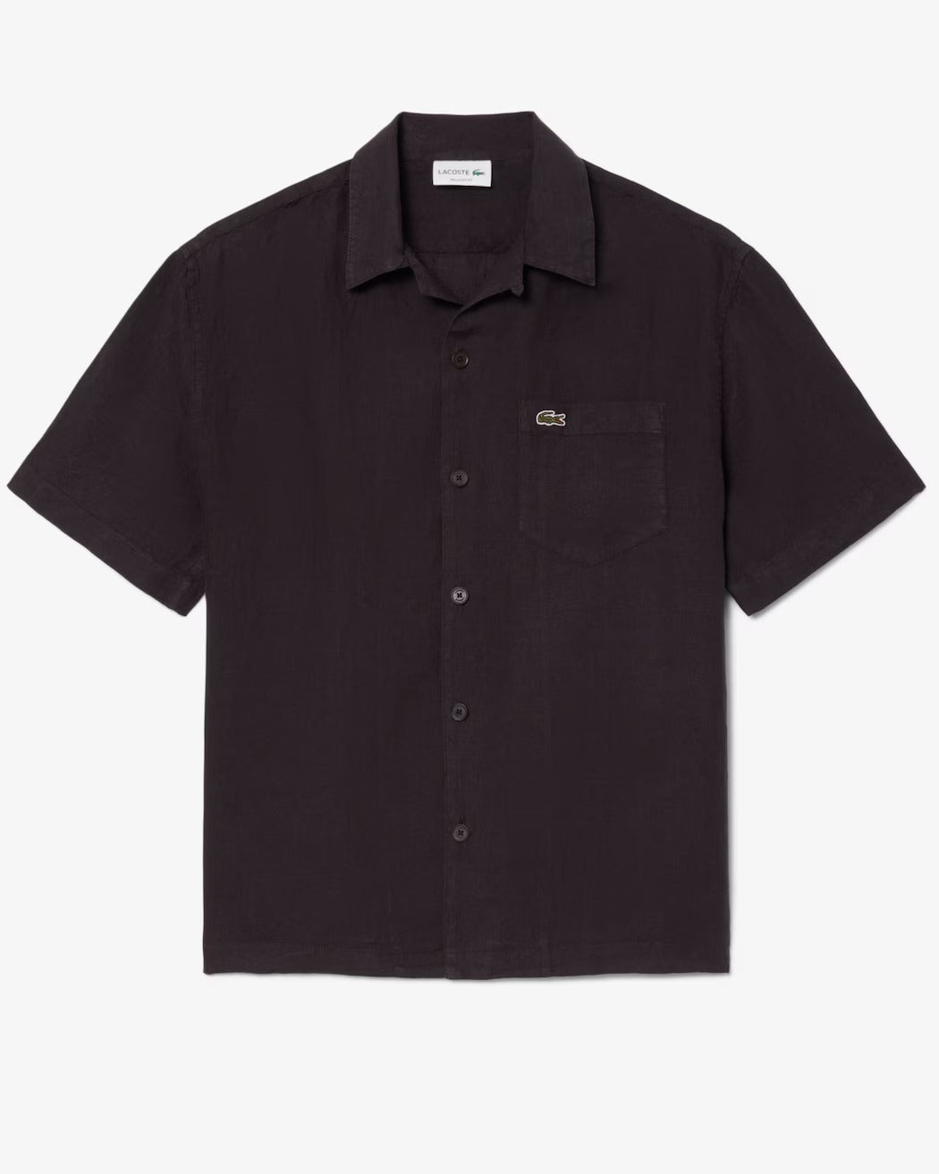 Lacoste CH2339 Camicia Uomo Marrone Lino