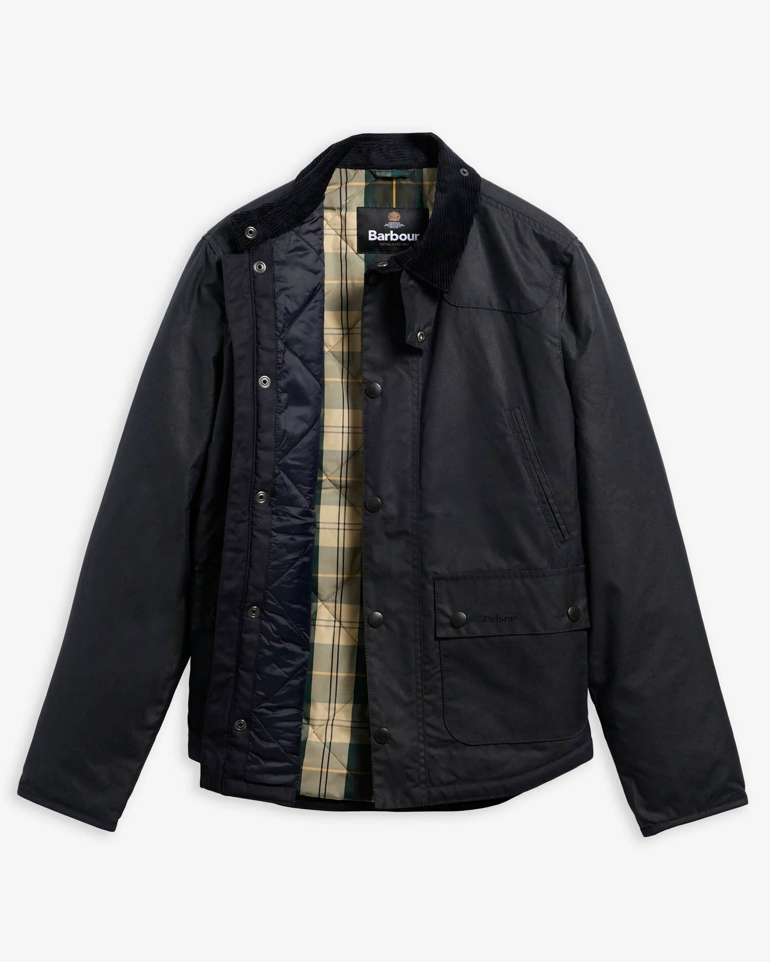 Barbour Reelin Wax MWX1106 giacca uomo navy cerata