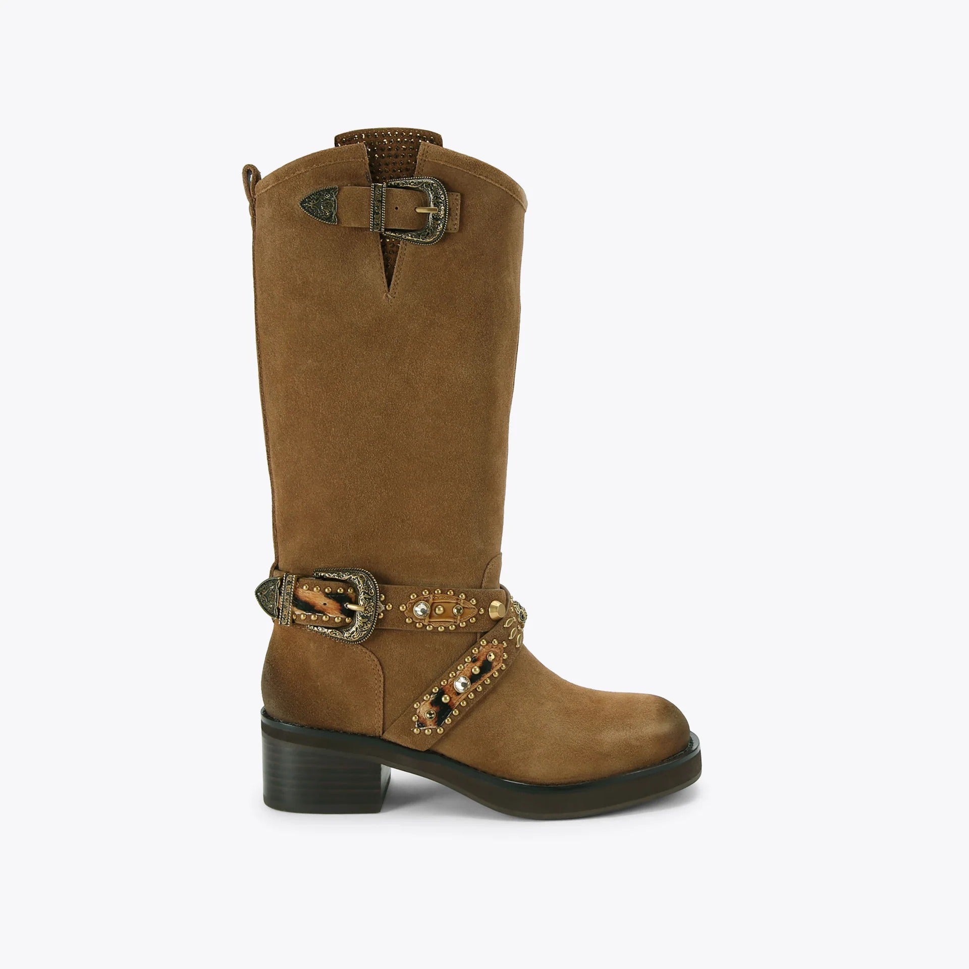Kurt Geiger Western Mid 5852639209 stivale biker donna Brown