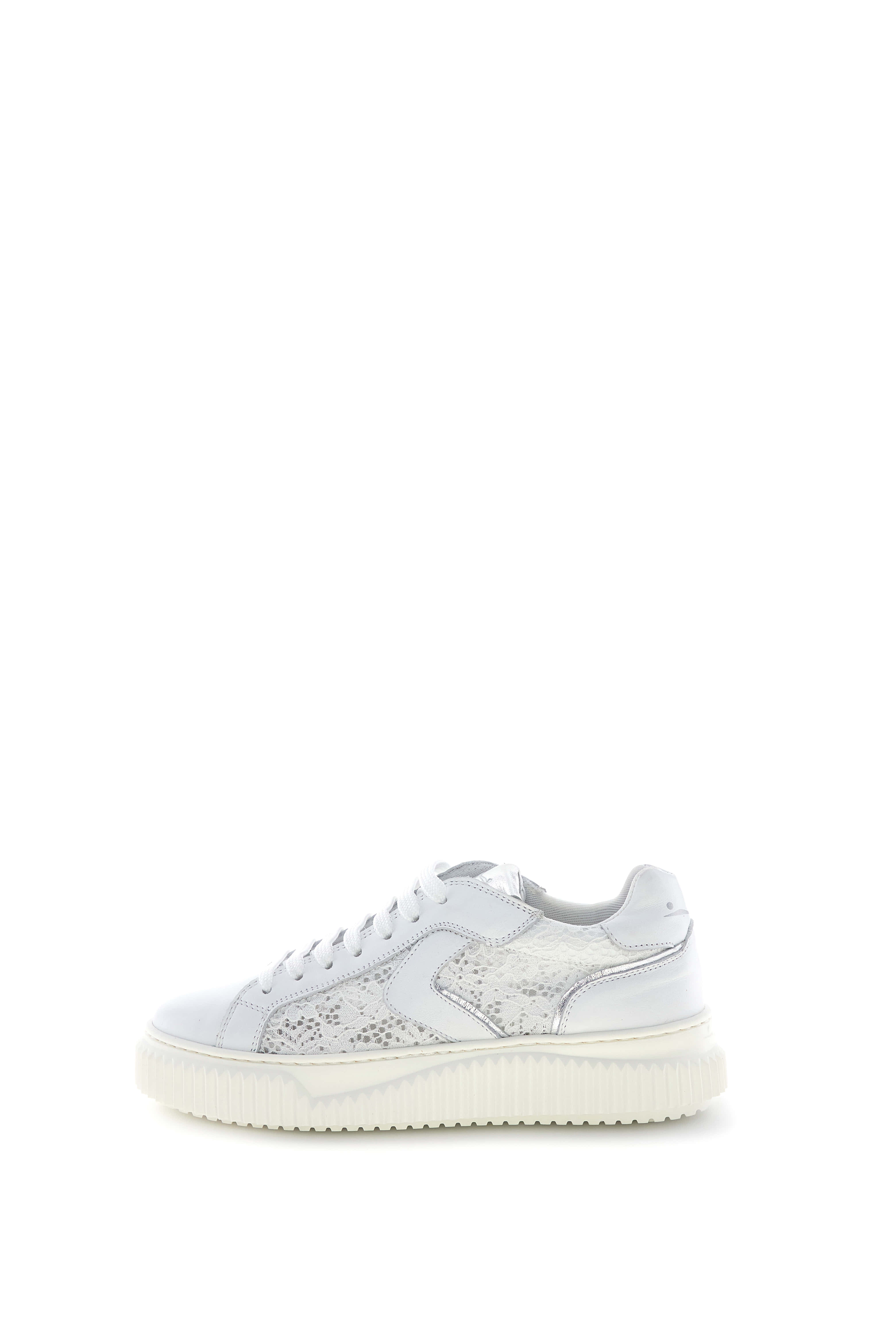 Voile Blanche Lipari Mesh sneakers bianco argento donna