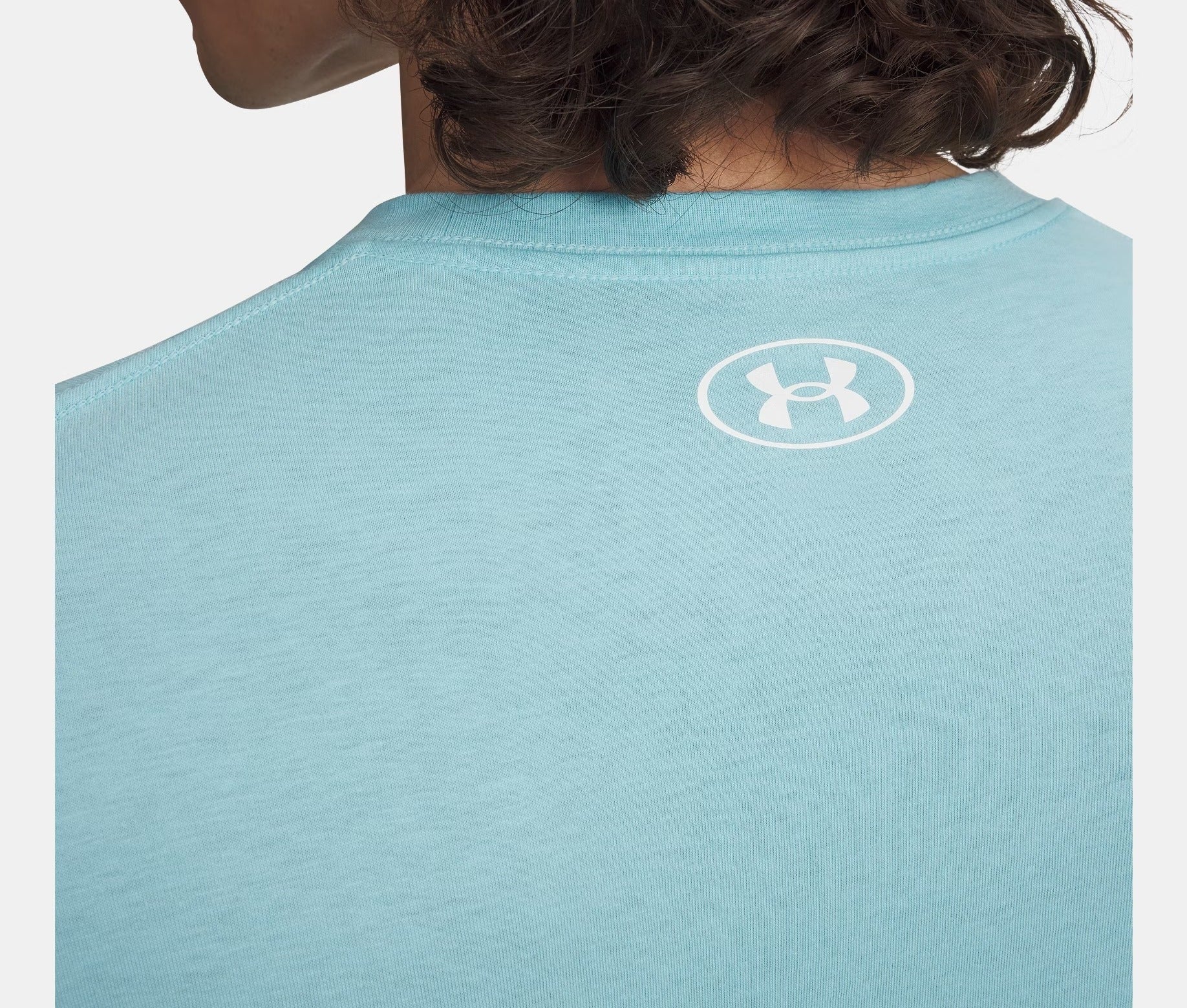 Under Armour Left Chest Logo t-shirt uomo blu misto cotone