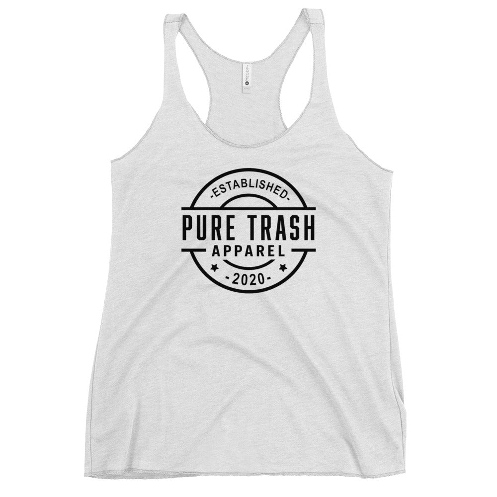Pure Trash Established canotta donna nera logo