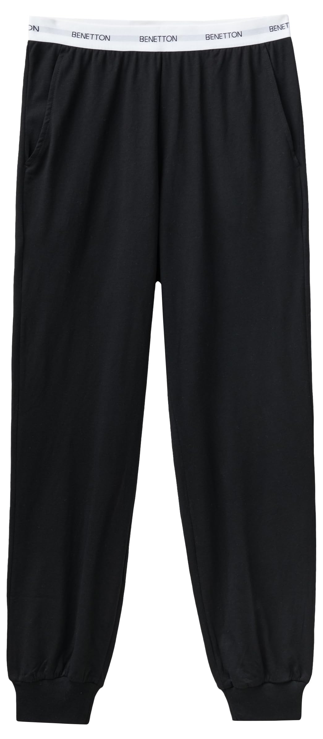 Benetton Pantalone Pigiama Donna lungo jersey con tasche
