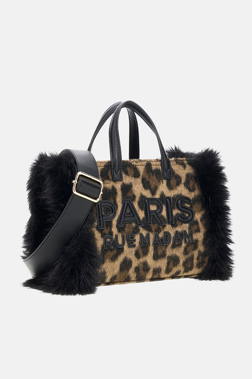 Rue Madam Megeve Mini 1627 tote bag donna leopard
