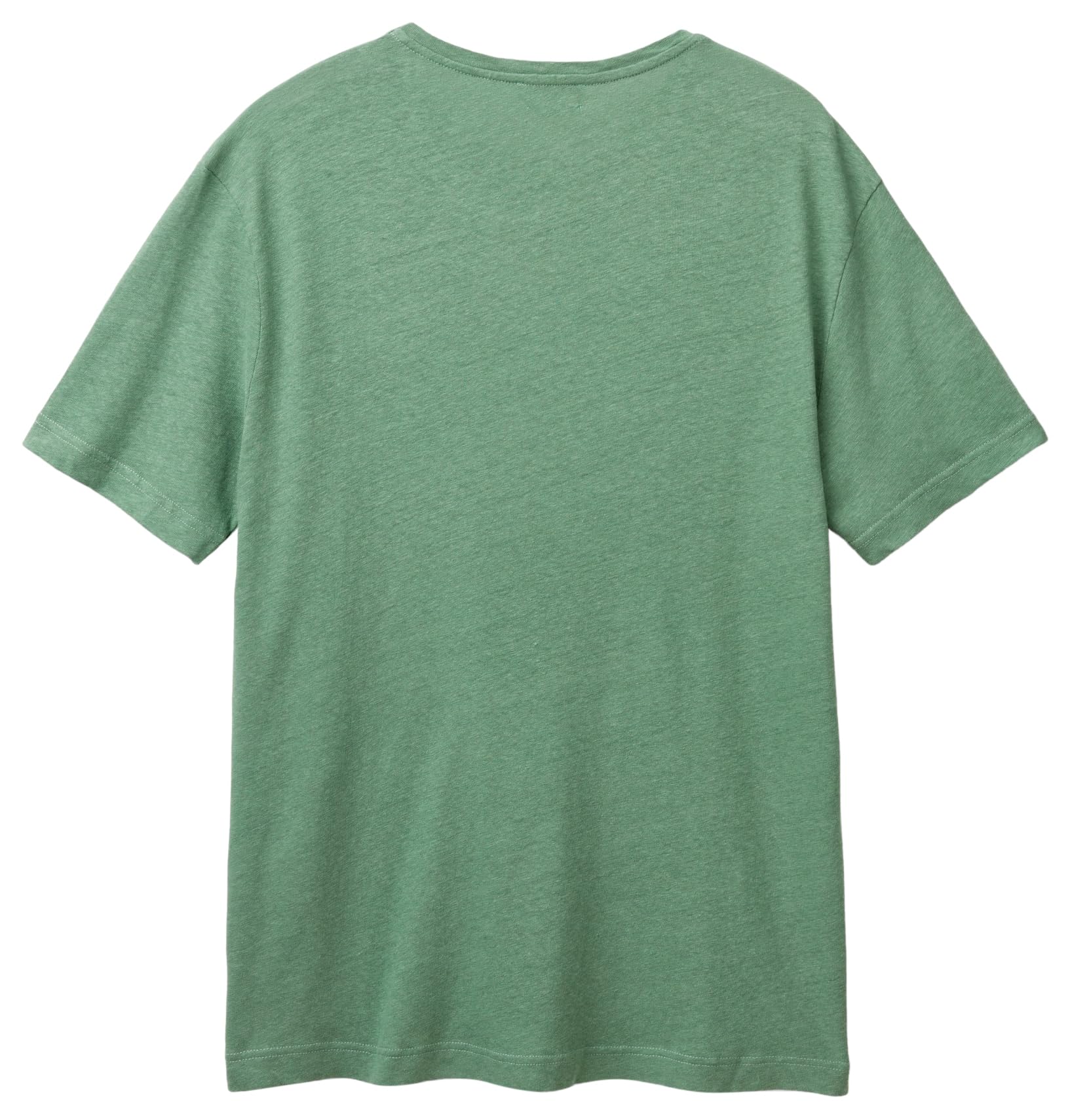 Benetton 39ivu104i T-Shirt Uomo Misto Lino Regular
