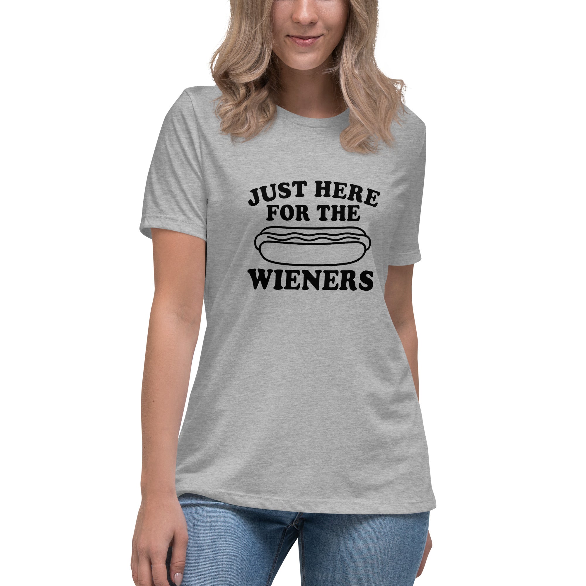 Pure Trash Just Here For Wieners t-shirt donna cotone