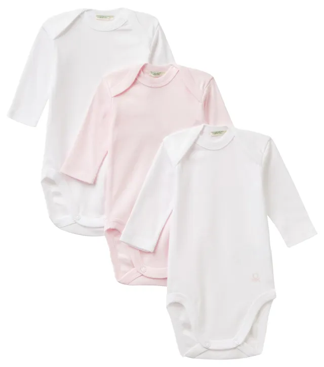 Benetton 3gi70b089 Set 3 Body Neonato Cotone 62
