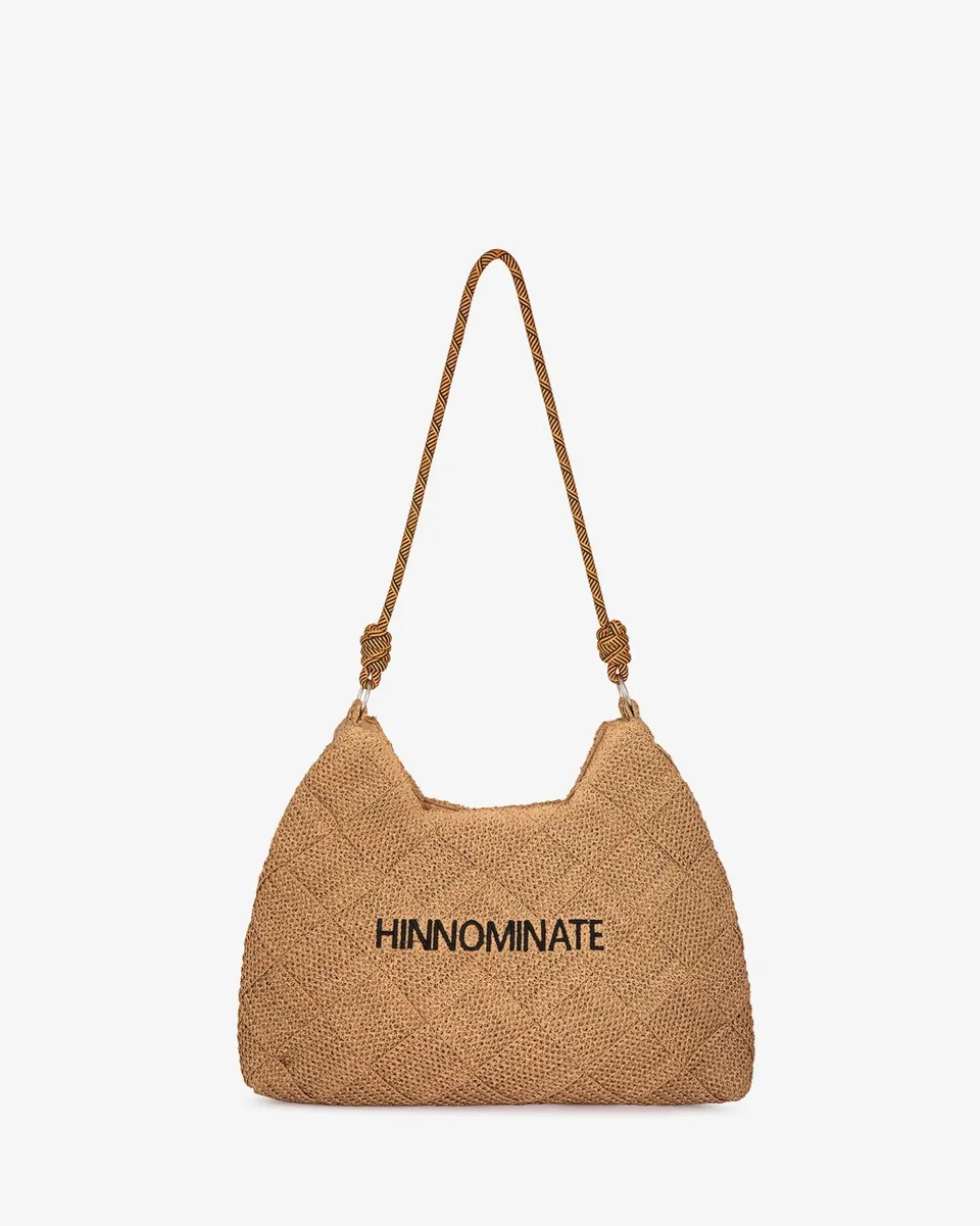 Hinnominate HMACW00201 borsa grande naturale raffia
