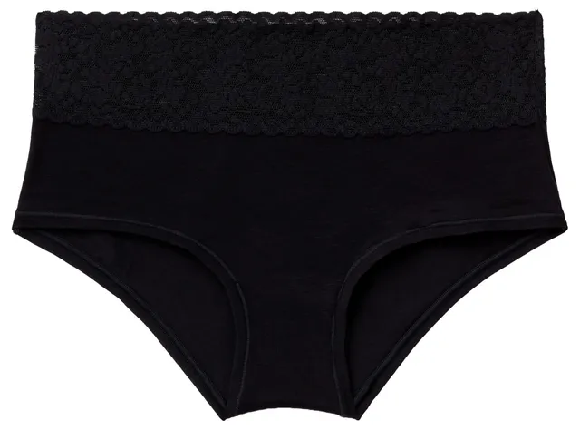 Benetton Slip Culotte Donna Pizzo Vita Alta