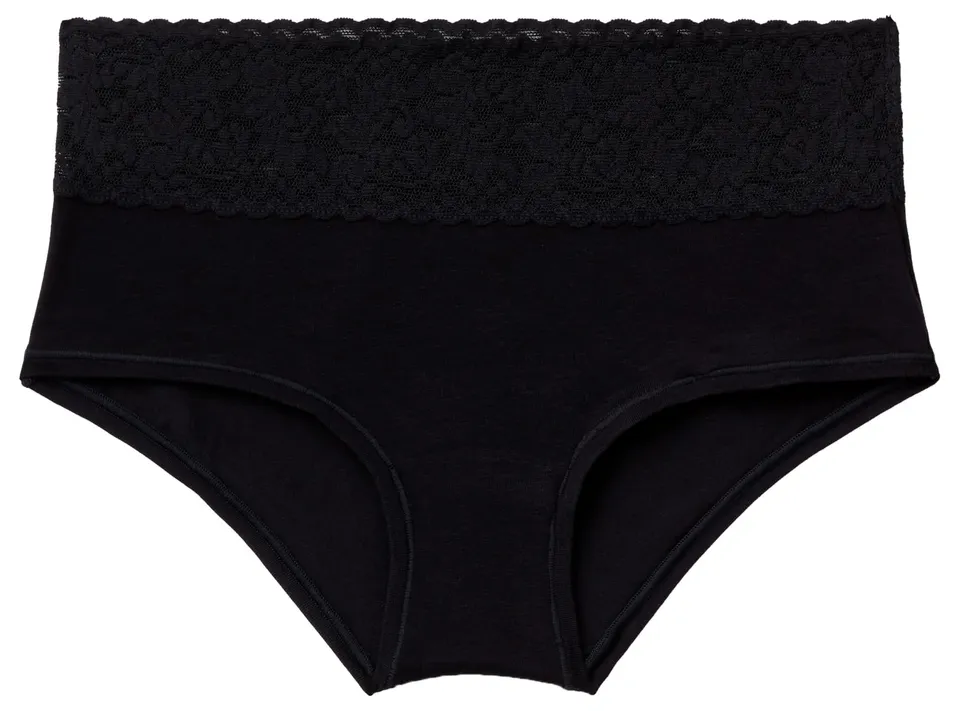 Benetton Slip Culotte Donna Pizzo Vita Alta