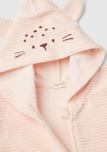 Benetton Cardigan Rosa Felpa Neonato Ciniglia 3 Mesi