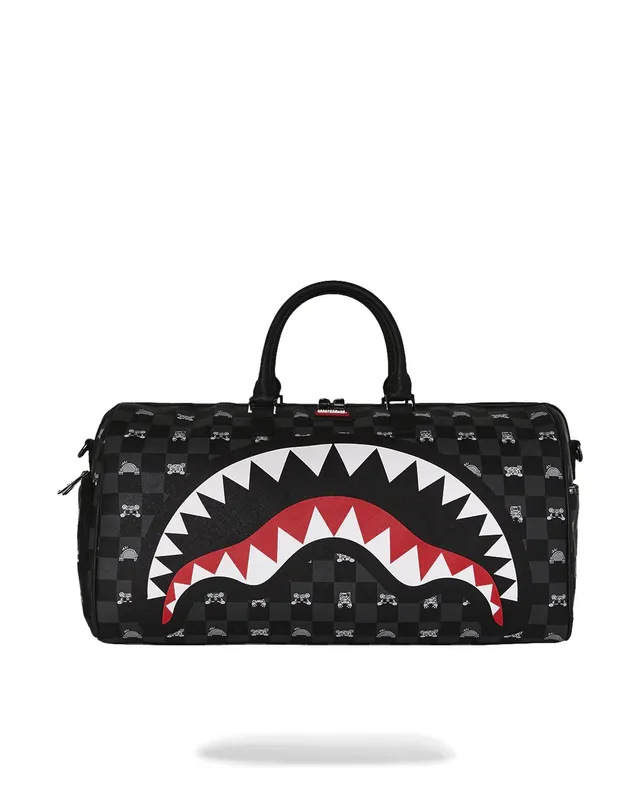 Sprayground Peeking Character Check 910D8910NSZ Borsone Nero Grigio