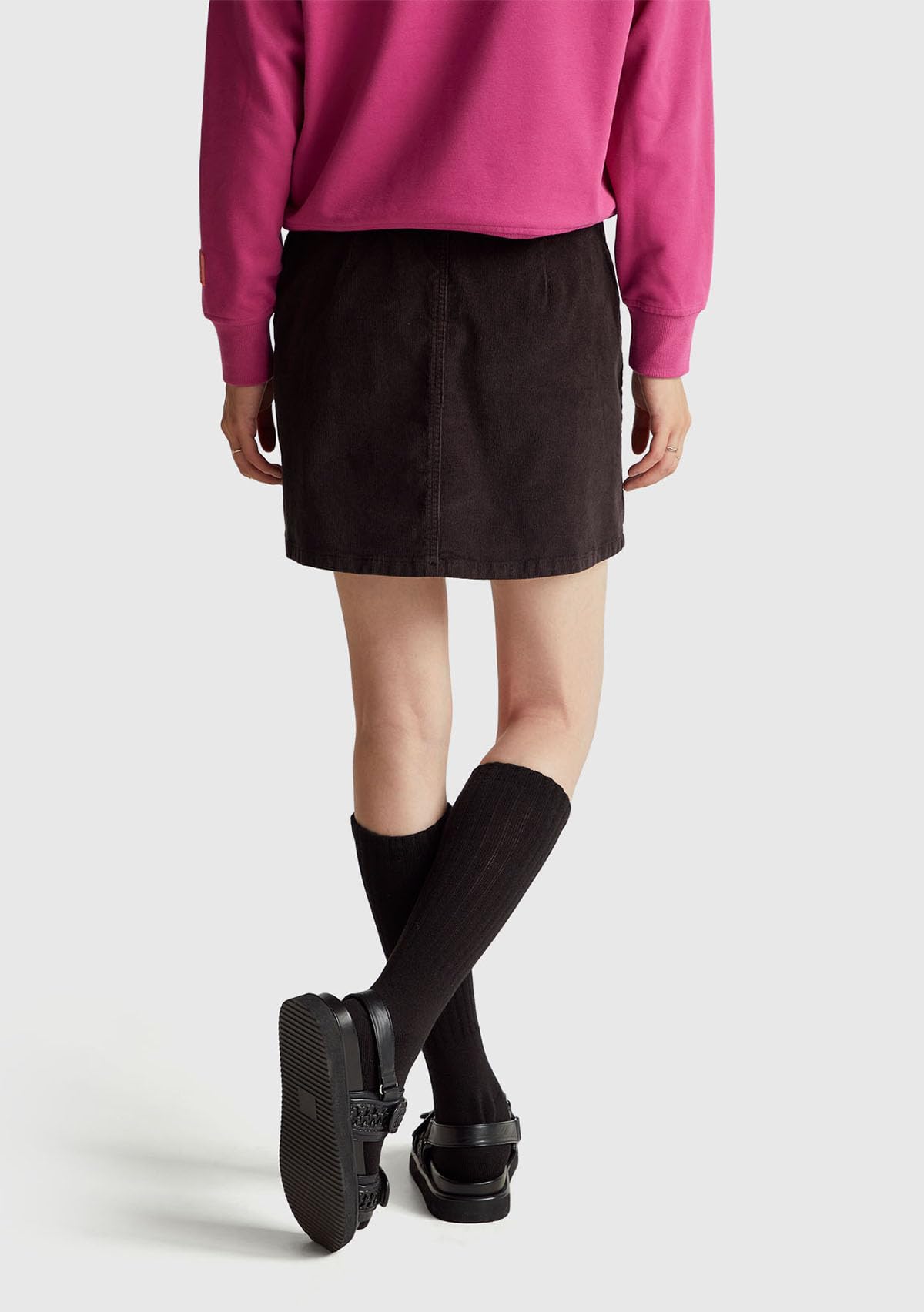 Benetton Gonne Minigonna Donna Velluto Cerniera