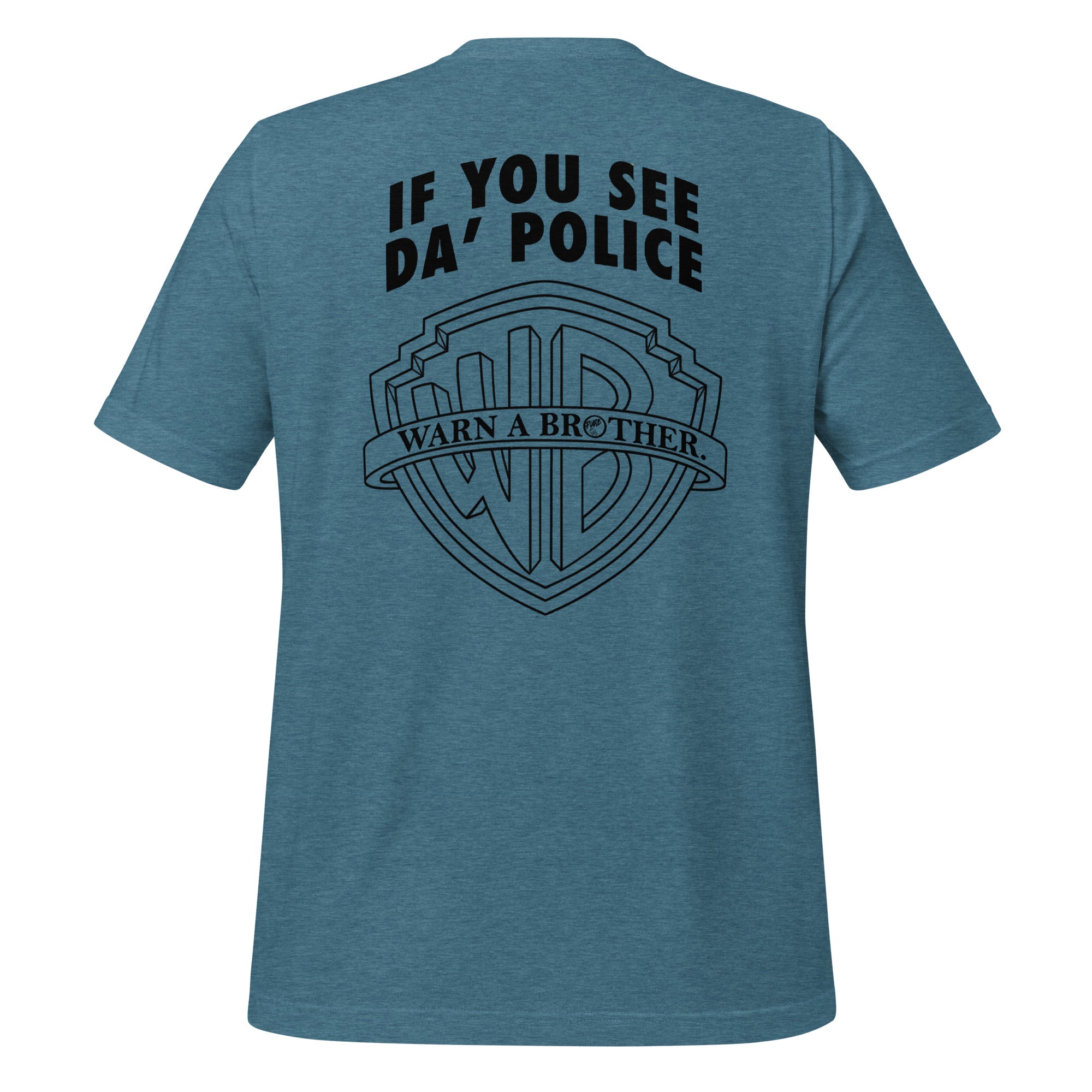 Pure Trash If You See Da Police Maglietta Uomo Cotone Stampata