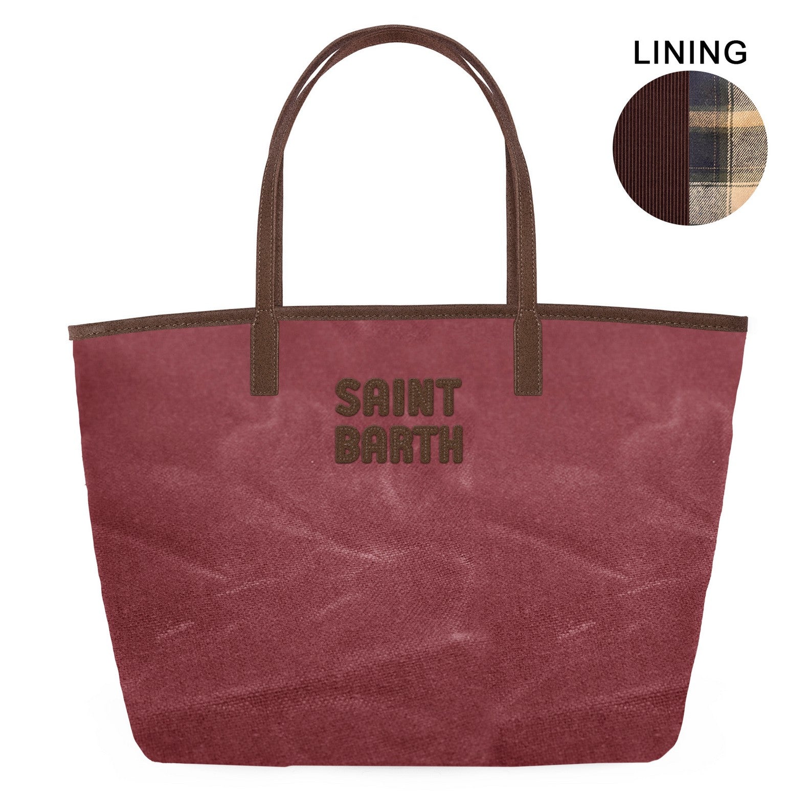 MC2 Saint Barth City Bag Mid Wax 01018M borsa bordeaux